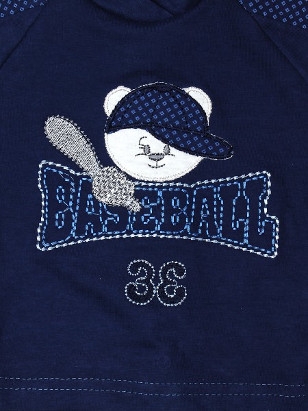 Completino neonato baseball, 100% cotone, con rombi 2