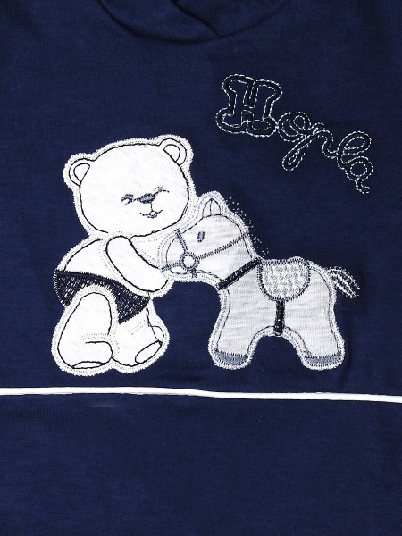 Tutina neonato cotone cavallino hopla 2