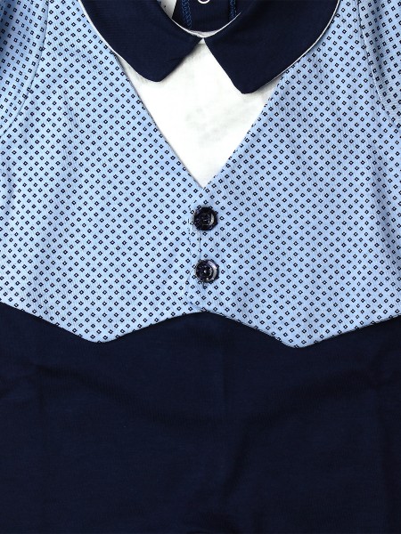 Tutina neonato cotone gilet con bottoncini 2