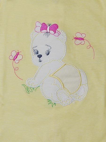 Tutina neonata 100% cotone orsacchiotta che gattona  2