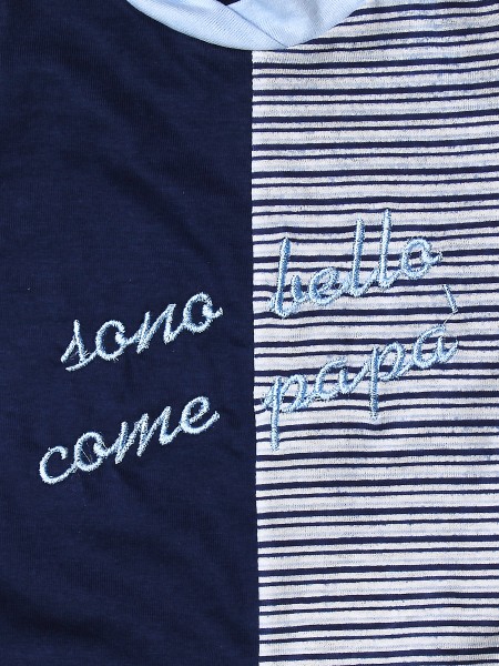 Tutina neonato 100% cotone sono bello come papà riga 2