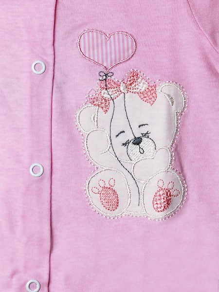 Tutina neonata orsetta palloncino cuore 100% cotone 2