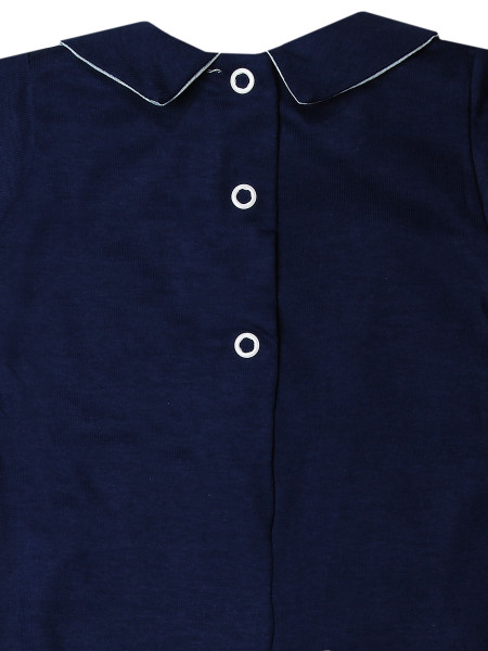 Tutina neonato 100% cotone, papillon con bottoncini  3