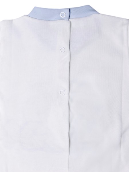 Tutina neonato in cotone interlock, modello sono dolcissimi, con famigliola di orsetti abbracciati. 3