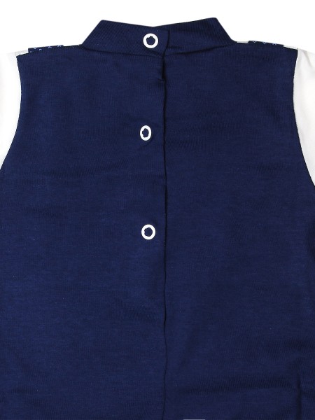 Tutina neonato sono un bimbo sportivo, 100% cotone, con salopette con bottoncini 3