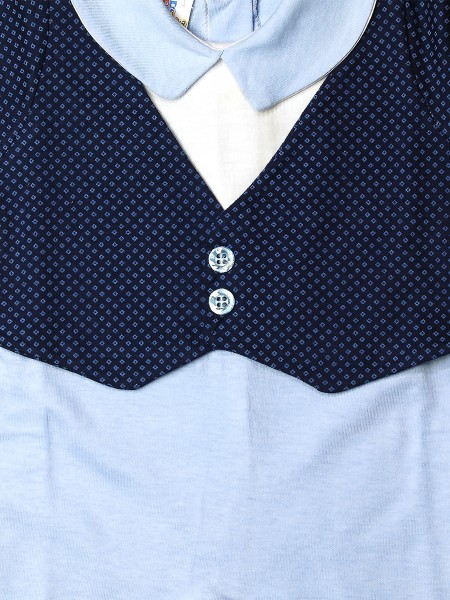 Tutina neonato cotone gilet con bottoncini 2