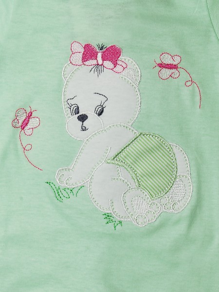 Tutina neonata 100% cotone orsacchiotta che gattona  2