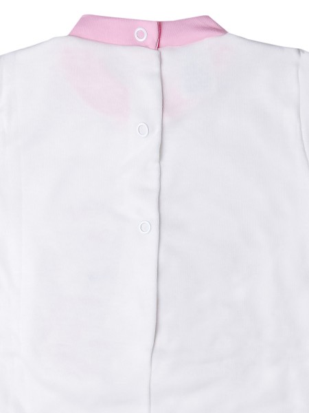 Tutina neonato in cotone interlock, modello sono dolcissimi, con famigliola di orsetti abbracciati. 3