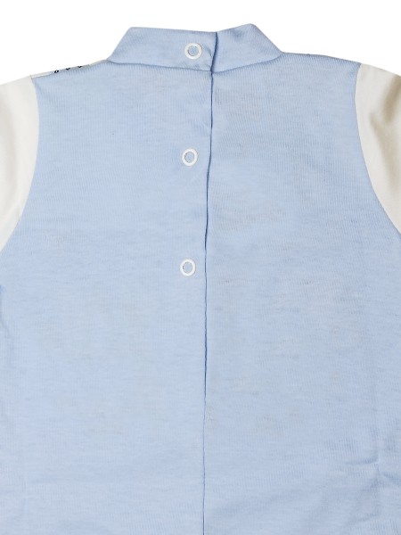 Tutina neonato sono un bimbo sportivo, 100% cotone, con salopette con bottoncini 3