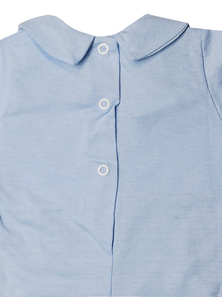 Tutina neonato 100% cotone, papillon con bottoncini  3