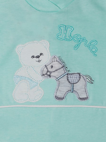 Tutina neonato cotone cavallino hopla 2