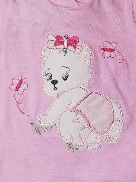 Tutina neonata 100% cotone orsacchiotta che gattona  2
