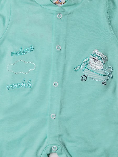 Tutina neonato 100% cotone aviatore volare ooohh  2