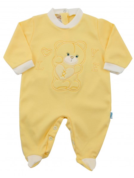 tutina cotone interlock love cuore  Giallo Taglia 0-1 mese