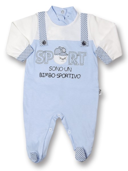 Tutina Neonato Baby Body Lazio "Aquilotto se nasce" 