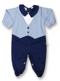 Tutina neonato cotone gilet con bottoncini