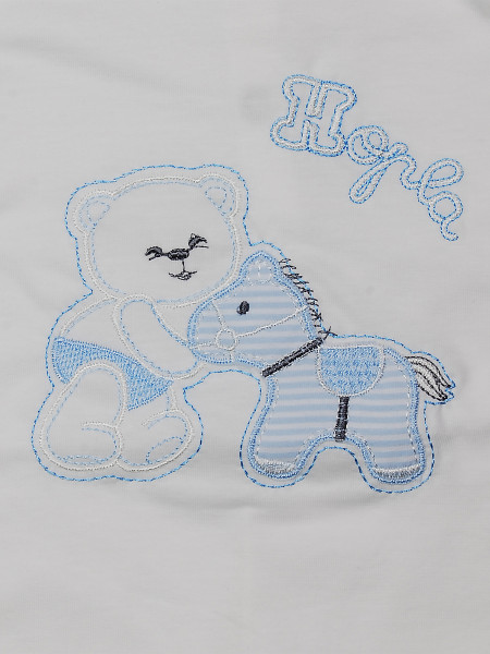 Pagliaccetto hopla cavallino bianco panna 2