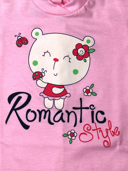 Tutina neonata romantic style in cotone  2