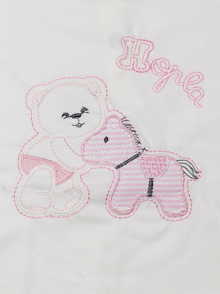 Pagliaccetto hopla cavallino bianco panna 2