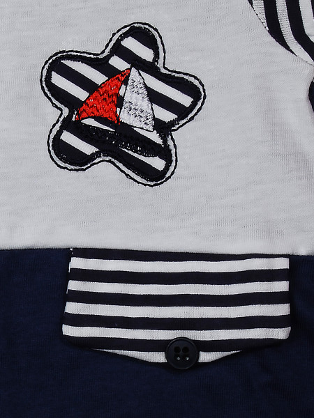 Pagliaccetto in cotone summer a righe 2