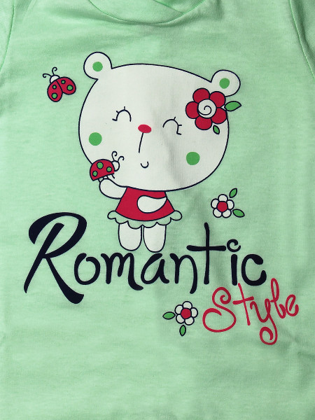 Tutina neonata romantic style in cotone  2