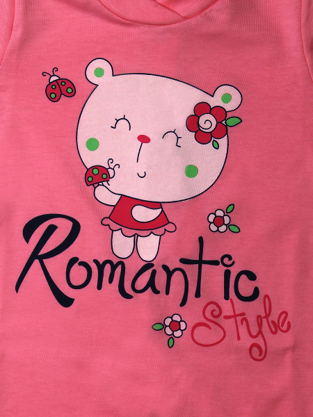 Tutina neonata romantic style in cotone  2