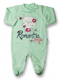 Tutina neonata romantic style in cotone 