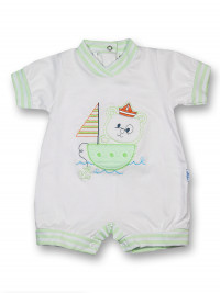 Pagliaccetto barchetta a vela 100% cotone