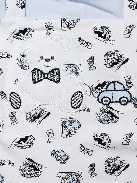 Pagliaccetto in cotone da bimbo modello macchinine 2