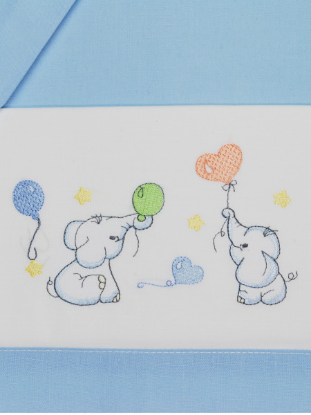 Lenzuolino culla next2me con elefantini, in cotone 2