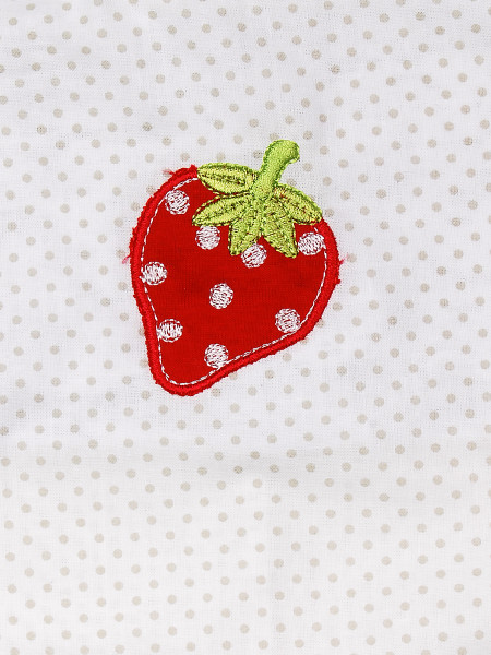 Pagliaccetto neonato modello fragolina salopette 2