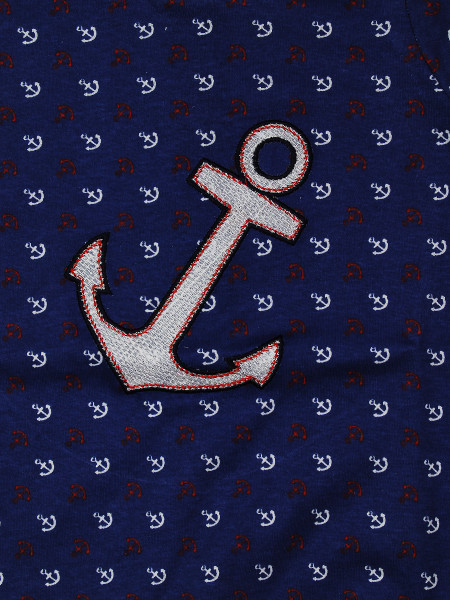 Pagliaccetto neonato cotone gettiamo l'ancora 2