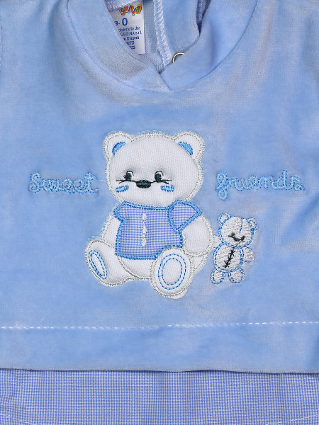 Tutina neonato sweet friends in ciniglia 2