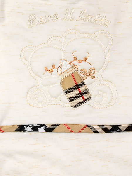 Tutina neonato Mamma, bevo il latte 100% cotone 2