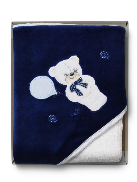 Accappatoio triangolo orsetto con palloncino  3