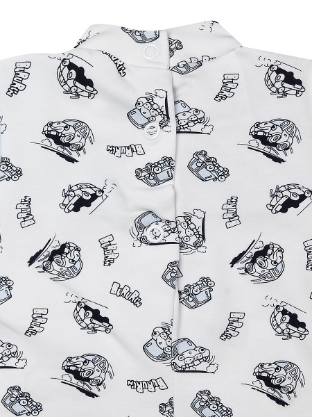 Pagliaccetto in cotone da bimbo modello macchinine 3