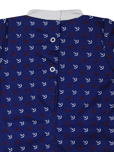 Pagliaccetto neonato cotone gettiamo l'ancora 3