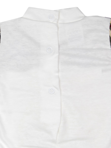 Tutina neonato Micini teneri cuori unisex panna fantasia scozzese 3