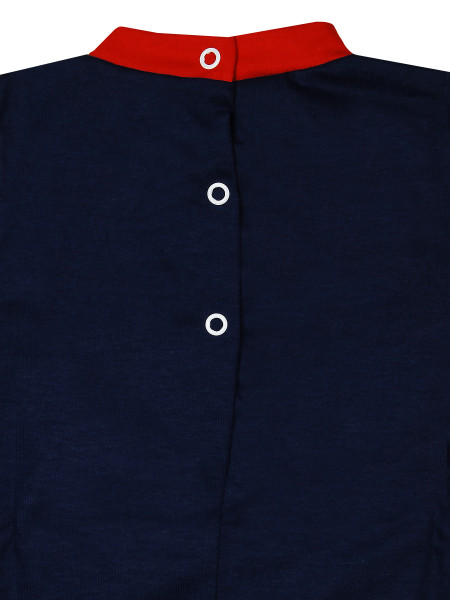 Pagliaccetto neonato boat in a flower con righine 3