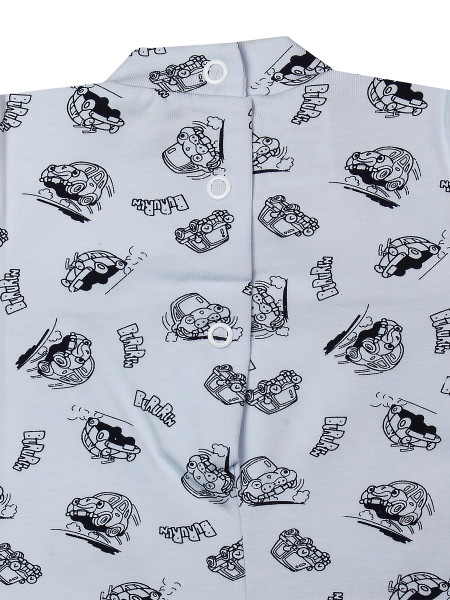 Pagliaccetto in cotone da bimbo modello macchinine  3