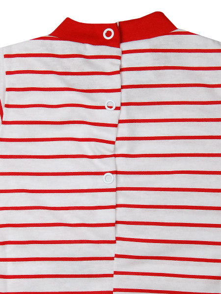 Pagliaccetto neonato ancora e righe 100% cotone 3