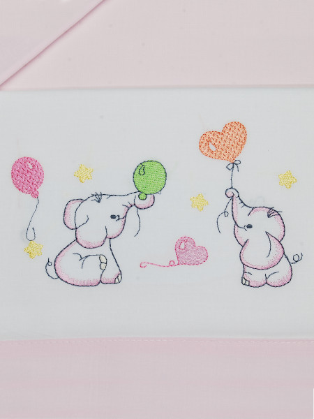 Lenzuolino culla next2me con elefantini, in cotone 2