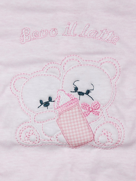 Tutina neonato cotone bevo il latte dal biberon 2