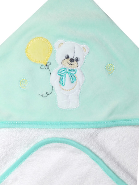 Accappatoio triangolo in spugna palloncino teddy 2