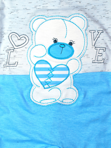 Tutina neonato cotone Teddy love  2