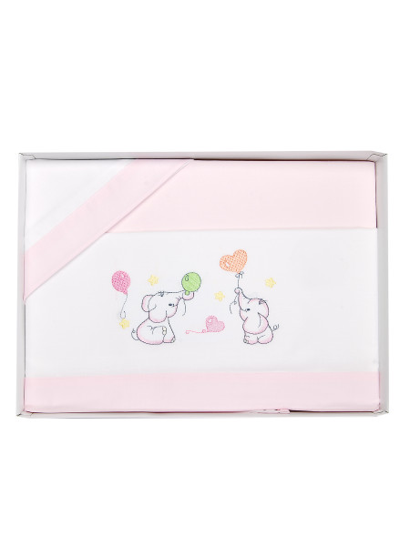 Lenzuolino culla next2me con elefantini, in cotone 3