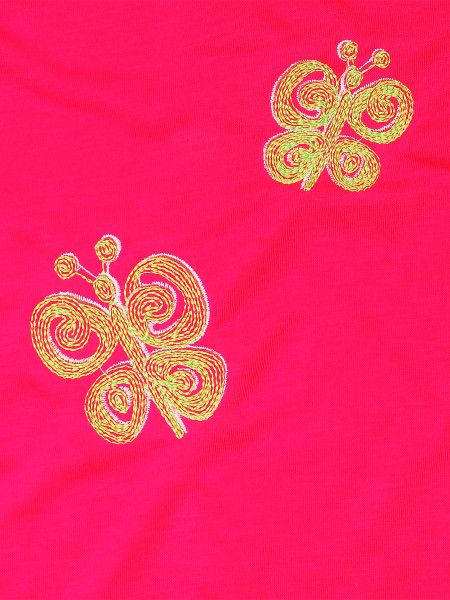 Pagliaccetto neonata smanicato farfalline, in cotone 2