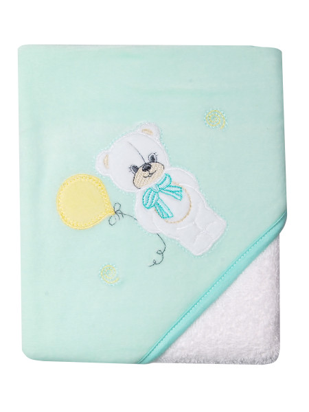Accappatoio triangolo in spugna palloncino teddy 3