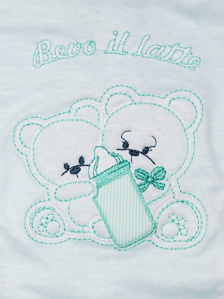 Tutina neonato cotone bevo il latte dal biberon 2