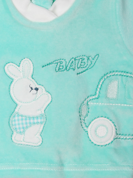 Completino neonato 2 pz Baby rabbit & car 2